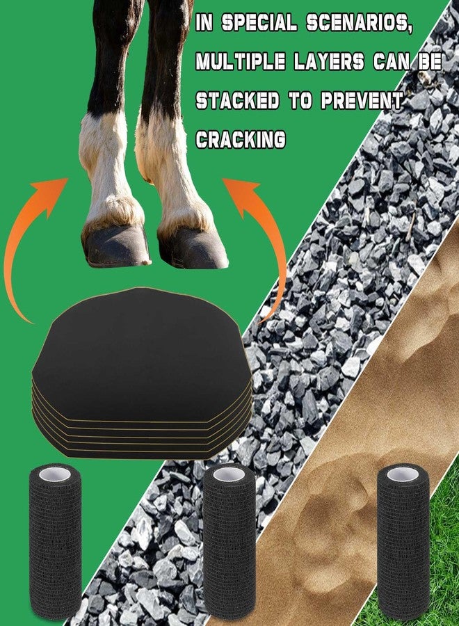 Hezaosth 15 Pack Horse Hoof Tape with 3 Rolls of Vet Wrap, Breathable Magic Cushion Hoof Packing, Cotton Strong Sticky Horse Hoof Wraps Additional Protection for Hoof Hoove Wound Management - Image 4
